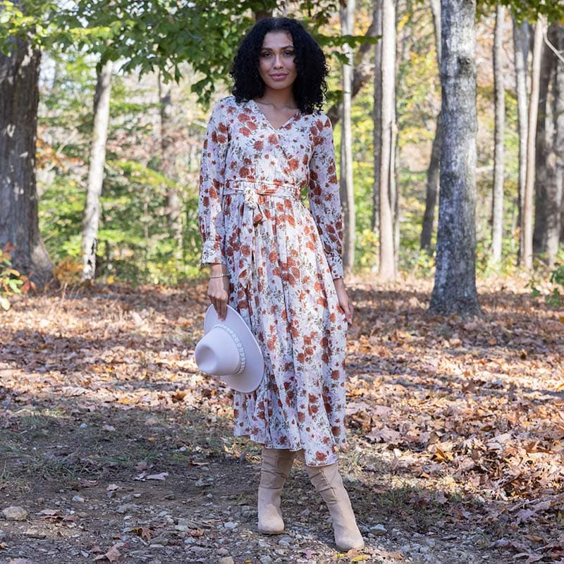 Flowy floral hotsell maxi dress