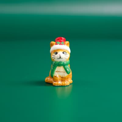 Christmas Cat Mini Salt Shaker