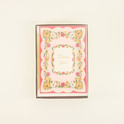Thank You Handkerchief Cards Set