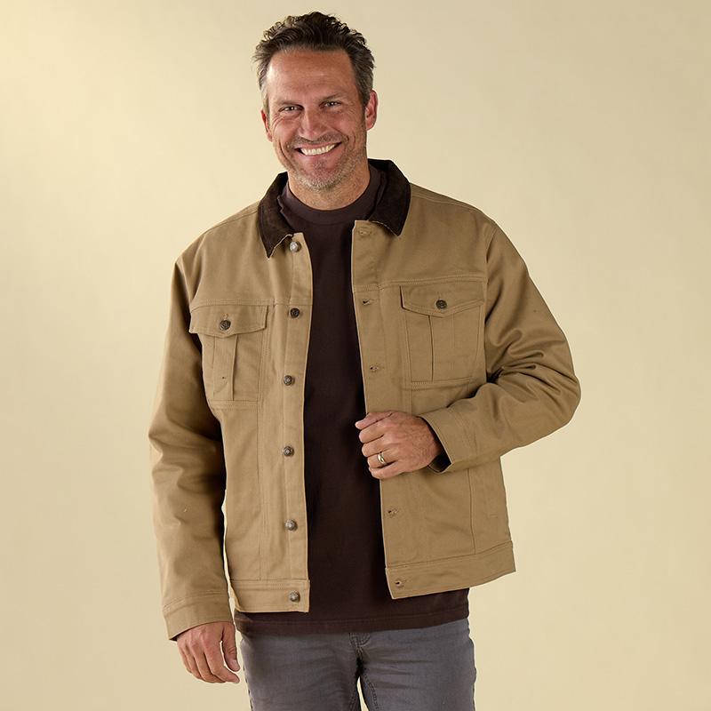Ozark Canvas Brown Jacket - Cracker Barrel