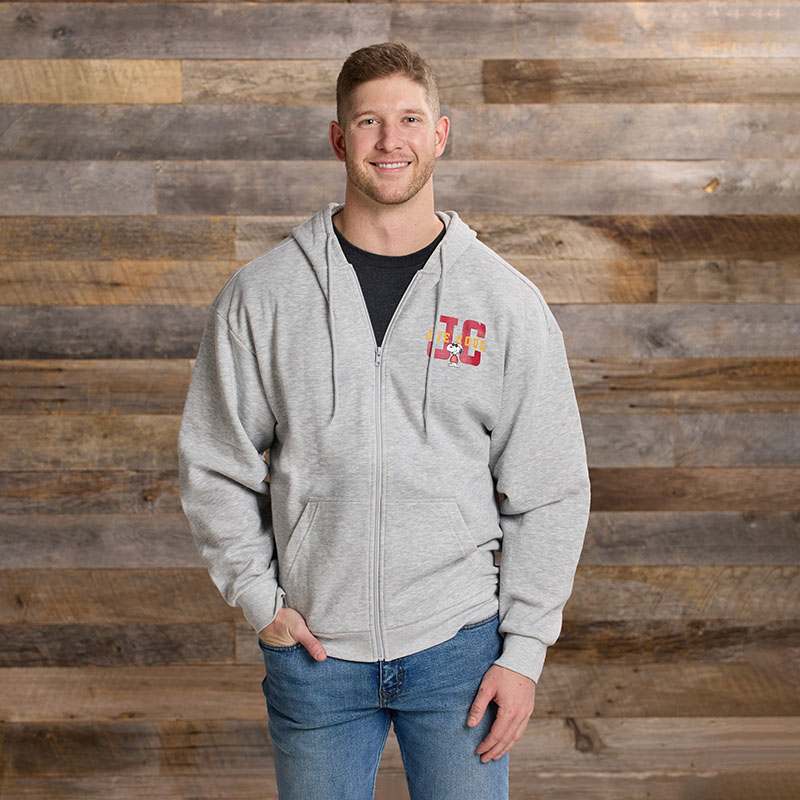 Peanuts Joe Cool Full Zip Hoodie Cracker Barrel