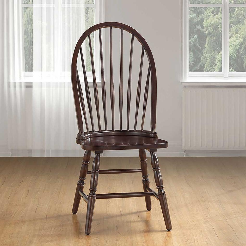 Spindle solid wood discount windsor back arm chair