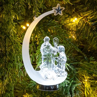 Lighted Nativity Scene Ornament