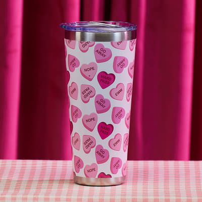 Candy Hearts 32 Oz. Tumbler