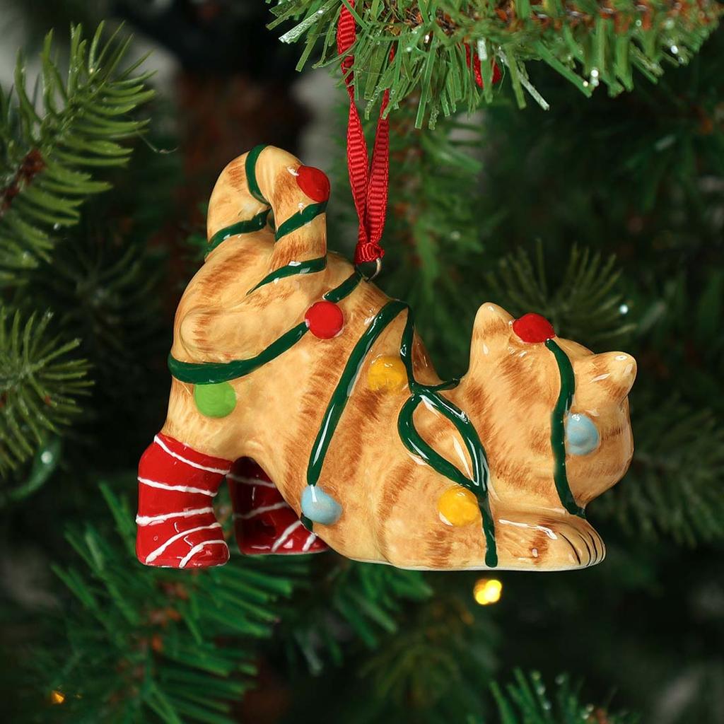 Black Cat Christmas Ornament – Cat on the Corner