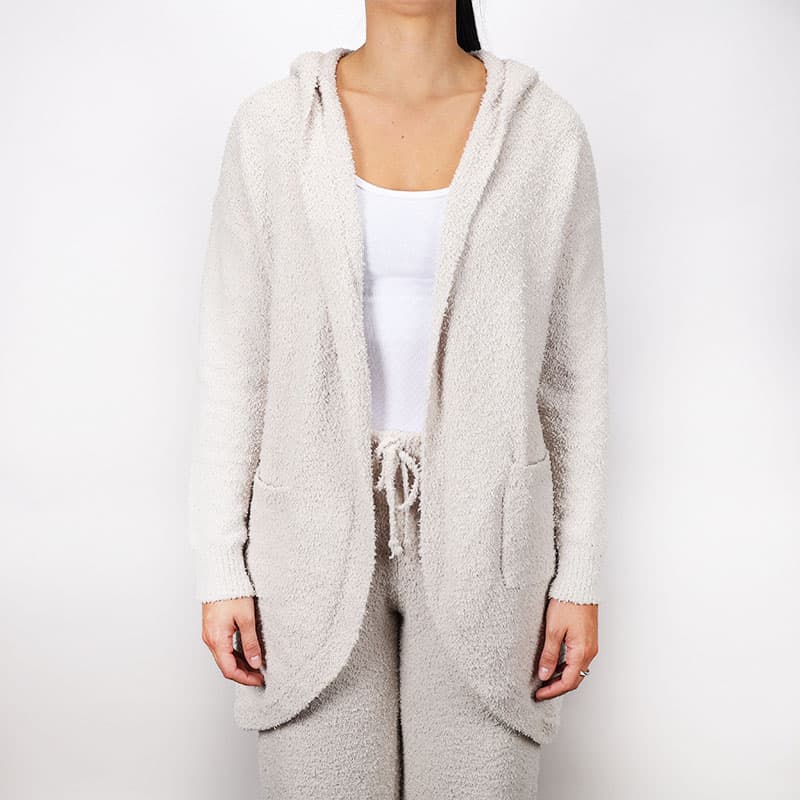 Super Soft Taupe Cardigan - Cracker Barrel