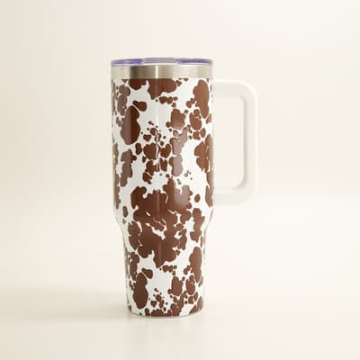 Cowhide Print 40 Oz. Tumbler