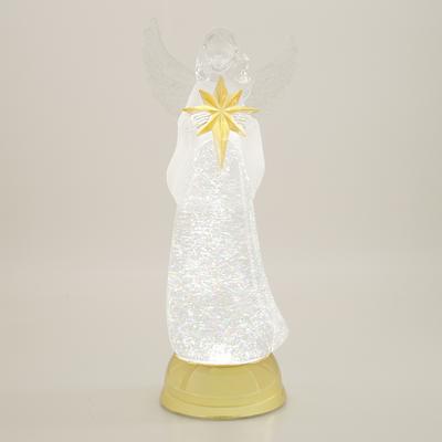 LED Acrylic Angel Glitter Globe