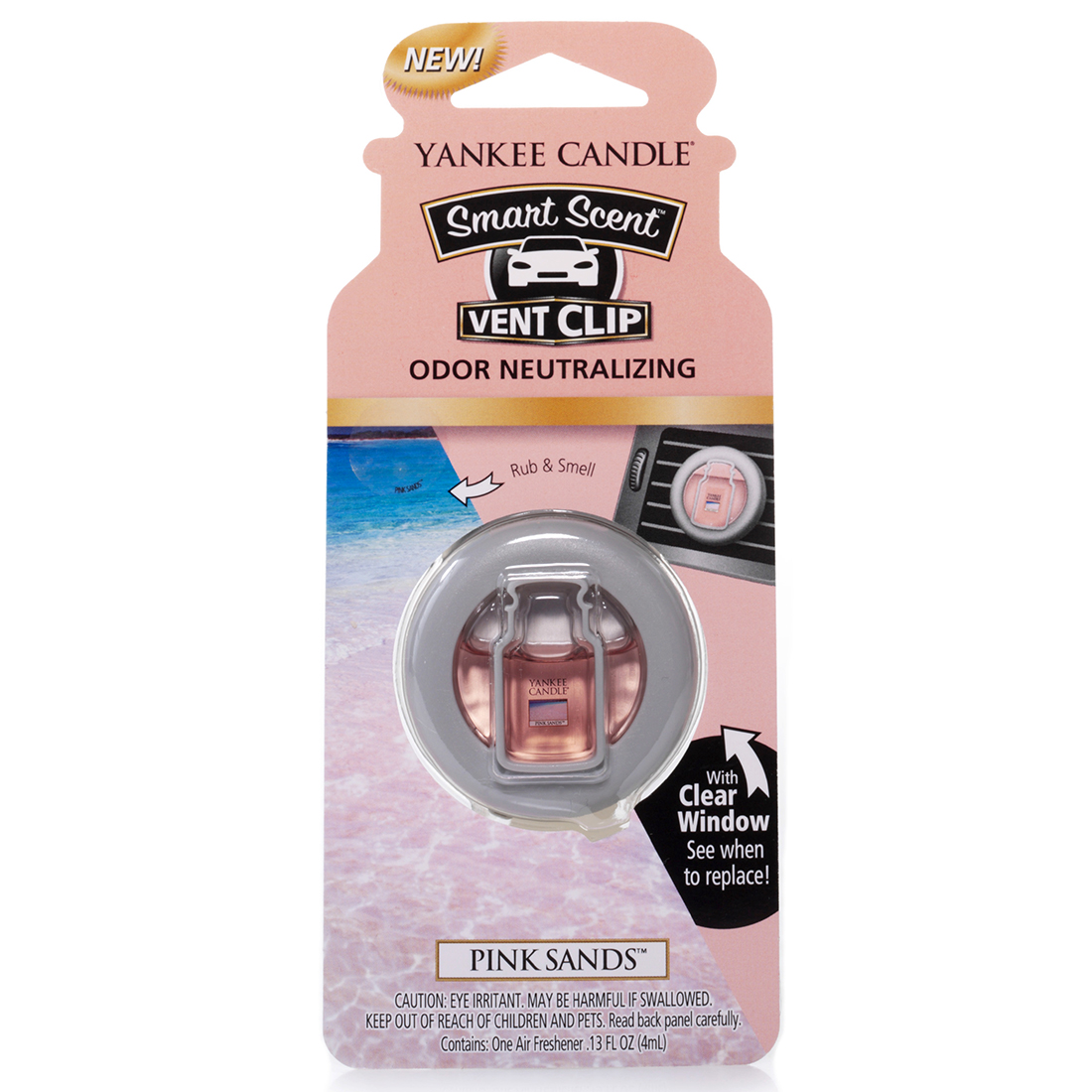 Yankee Candle Pink Sands Car Vent Clip Cracker Barrel