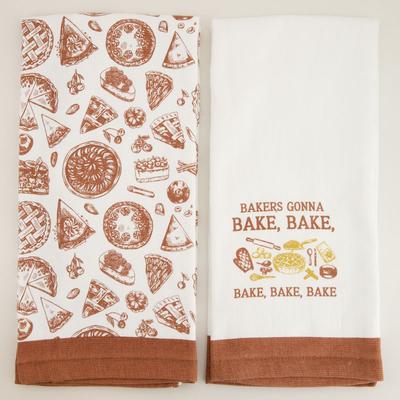 2 Piece Kitchen Towels Bakers Gonna Bake