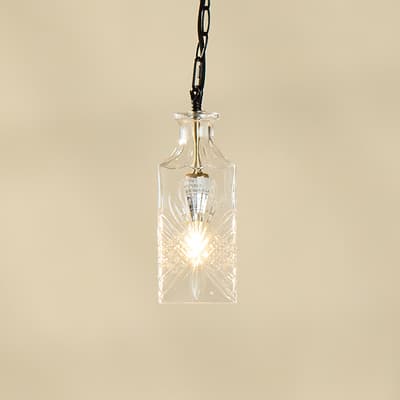 Glass Decanter Pendant Light