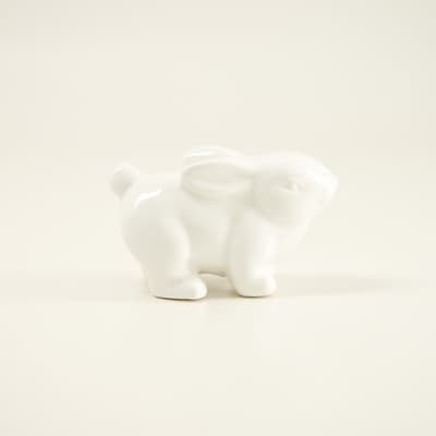 White Ceramic Bunny