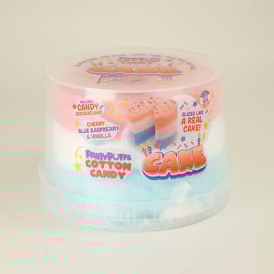 Red, White, and Blue Cotton Candy Cake