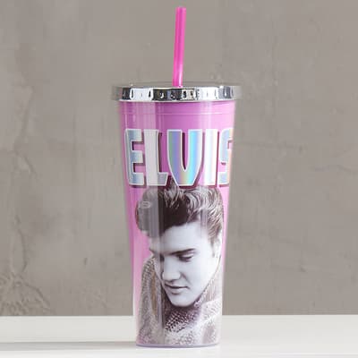 Elvis Foil Cup with Straw