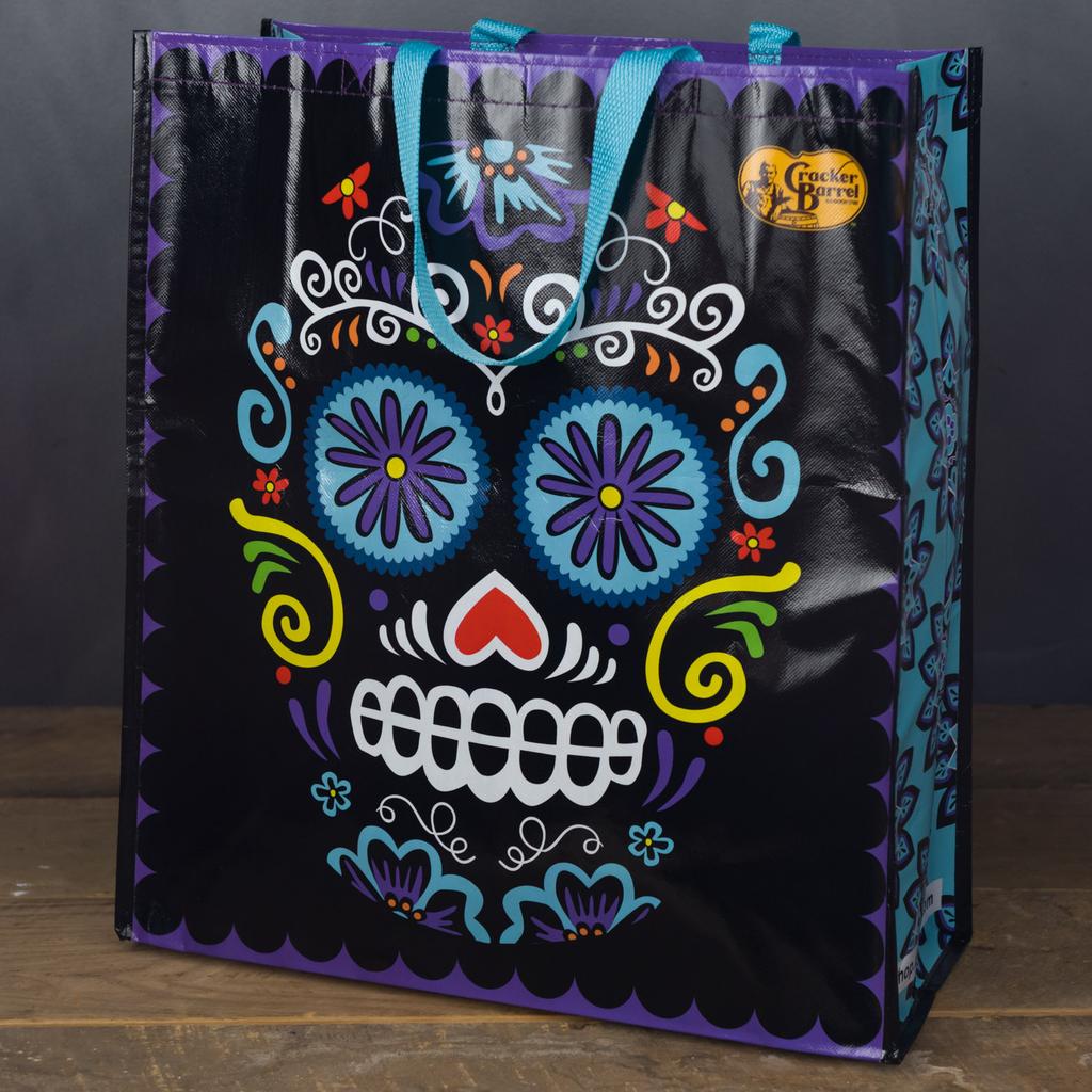 Offers Blue Sugar Skull Bucket Bag