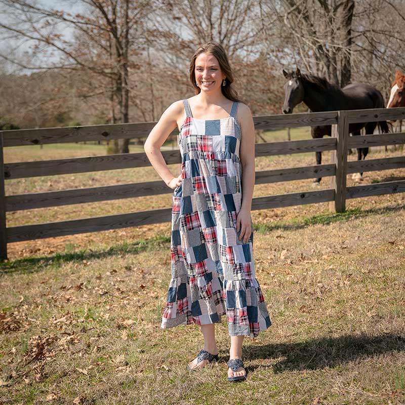 Red white blue sundress online