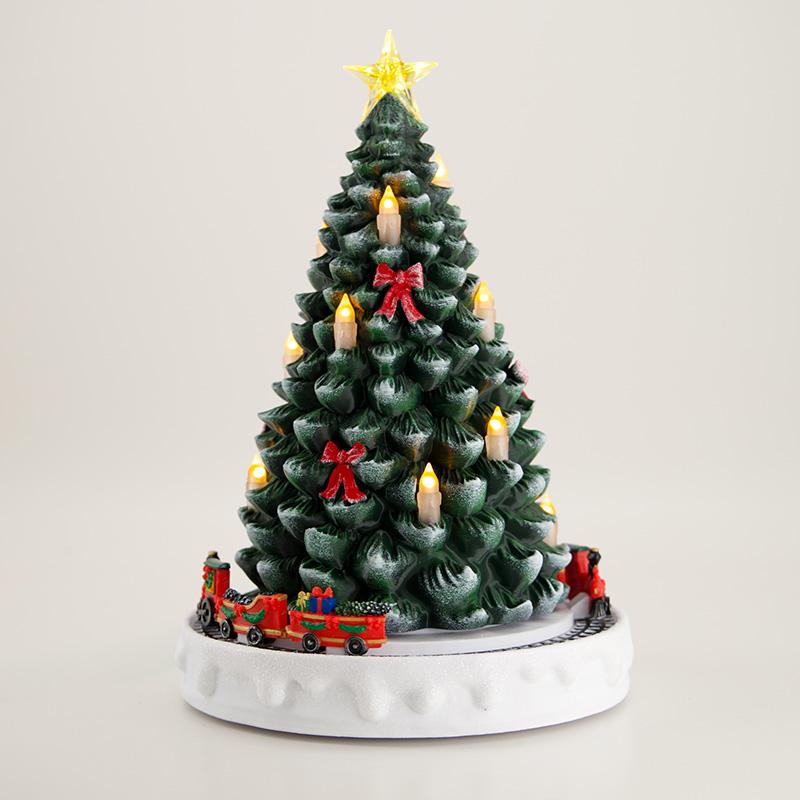 LED Animated Tree クリスマスツリー ジオラマ 音楽 ライト Animated