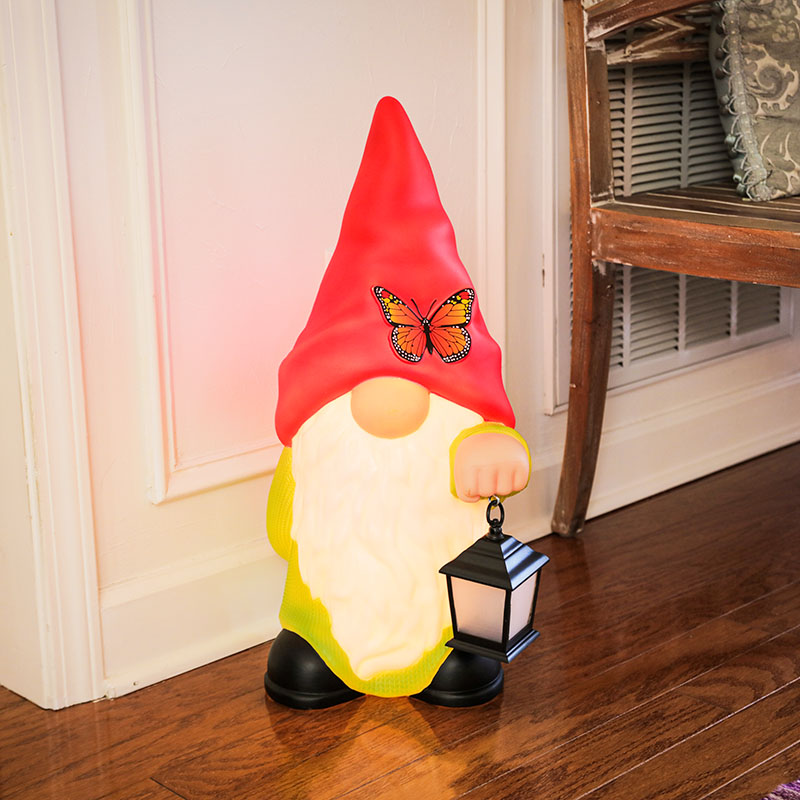 Garden Gnome Blow Mold Cracker Barrel