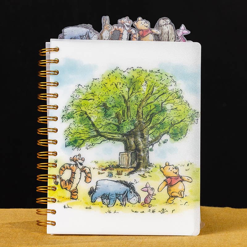 Winnie the Pooh 6- Tab Poly Tab Notebook - Cracker Barrel