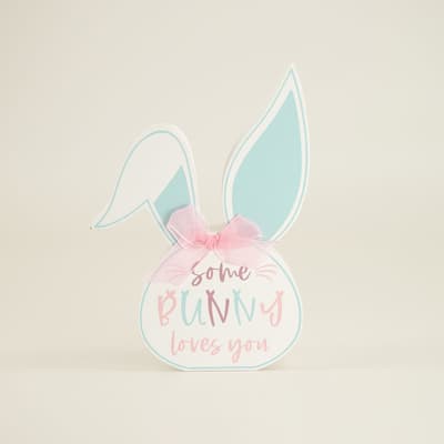 Some Bunny Loves You Block Sign