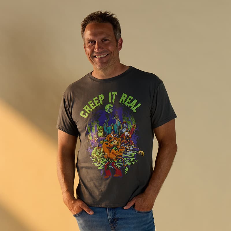Scooby Doo Creep It Real Gray Tee - Cracker Barrel