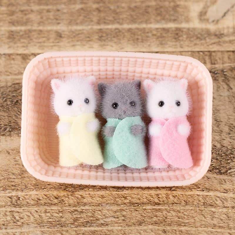 Calico Critters Persian Cat Triplets Cracker Barrel