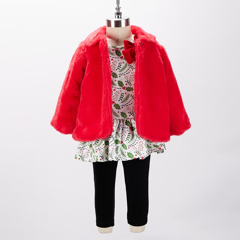 Infant fur outlet coat