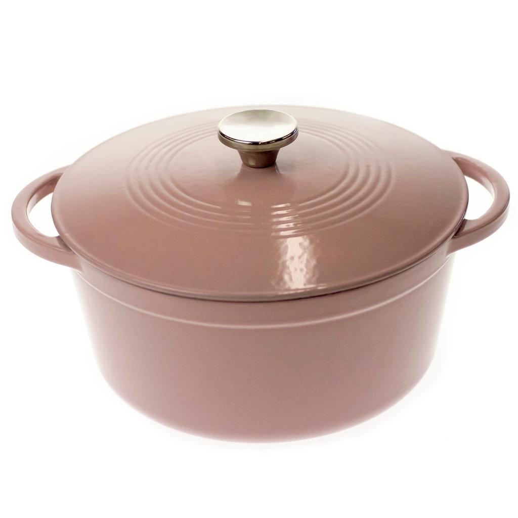 Oh Gussie Lodge reg; 2-Quart Pink Enameled Cast Iron Casserole Dish, Collections
