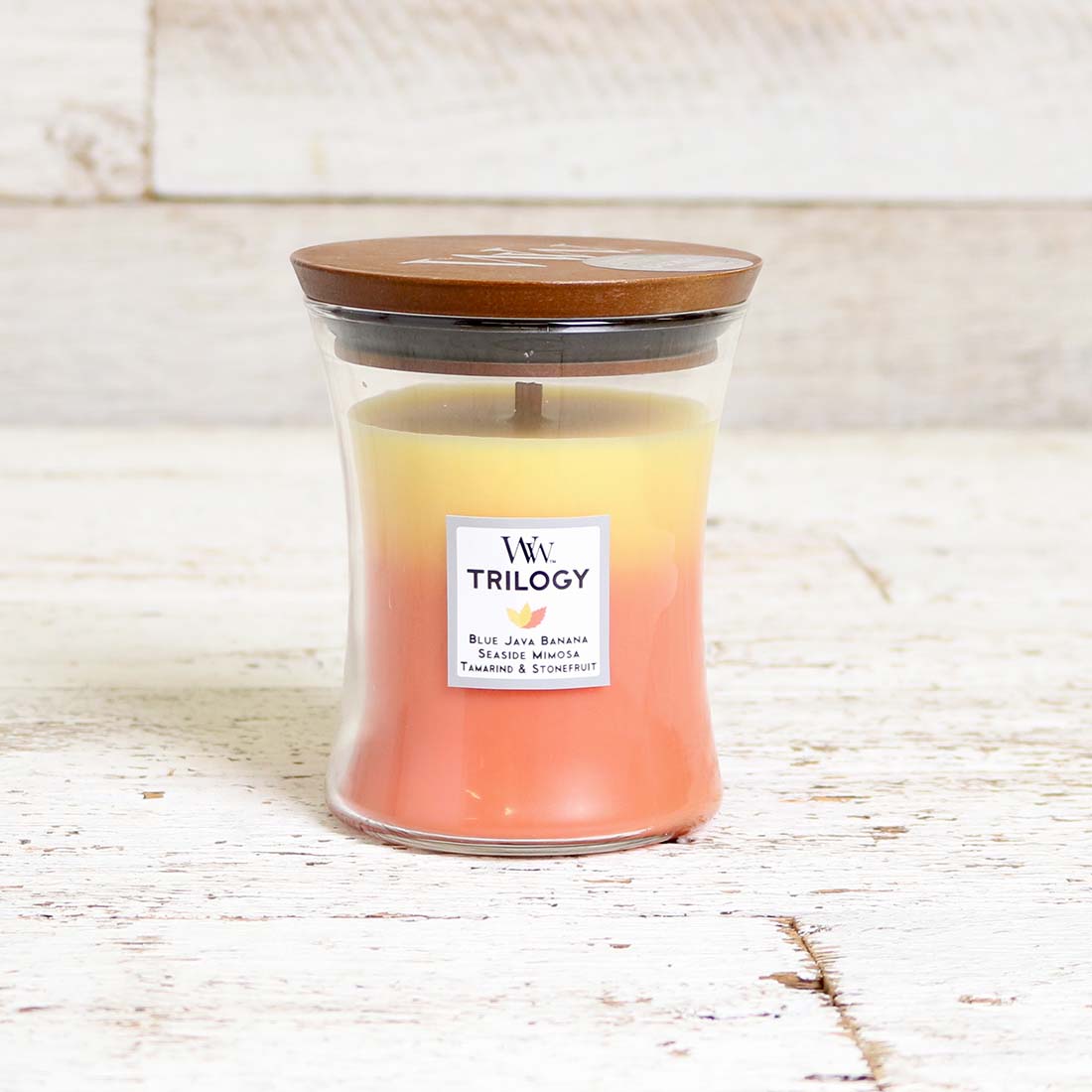 WoodWick Tropical Sunrise Medium Trilogy Jar Candle Cracker Barrel