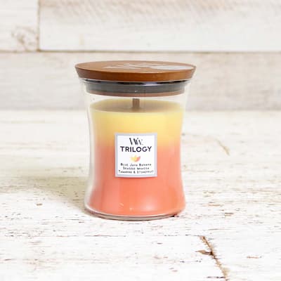 WoodWick Tropical Sunrise Medium Trilogy Jar Candle