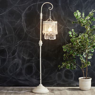 Metal Faux Cyrstal Floor Lamp