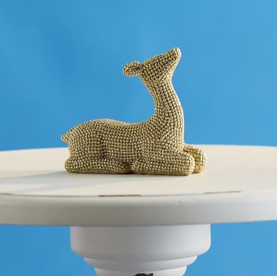 Beaded Sitting Deer