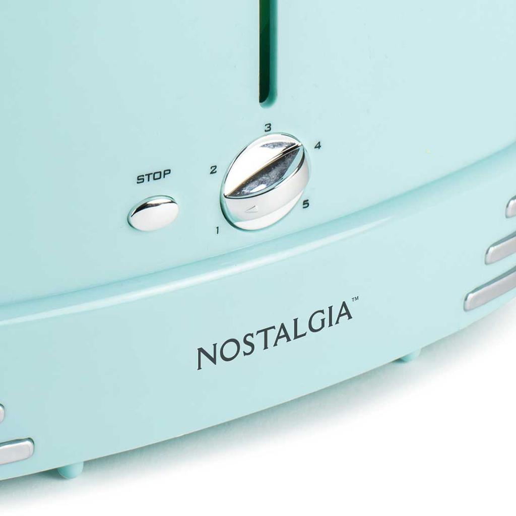  Nostalgia Retro Toaster, 2-Slice, Turqoise: Home & Kitchen