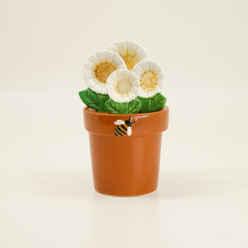 Cracker Barrel Flowers in Pot Measuring Spoons - Thumbnail 2