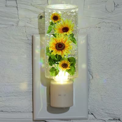 Sunflower Glitter Night Light