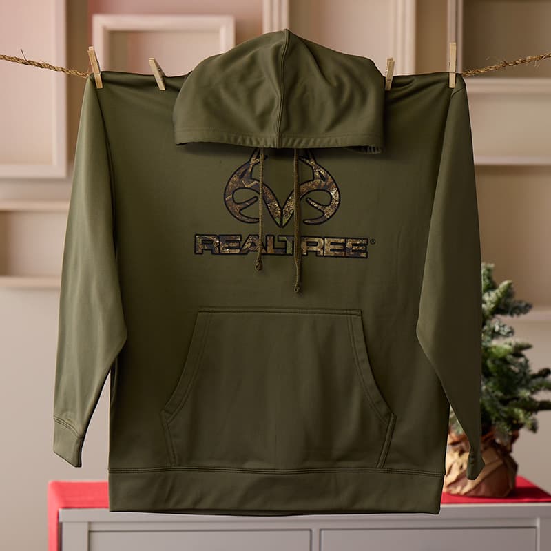 Sweat à capuche homme vert forêt - Les Attelages de Grandvaux