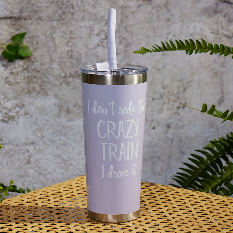 Crazy Train 22 oz. Tumbler with Straw - Cracker Barrel