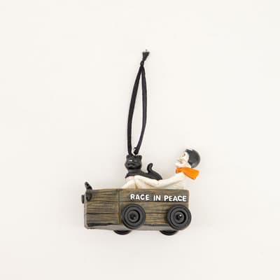 Race in Peace Skeleton Ornament