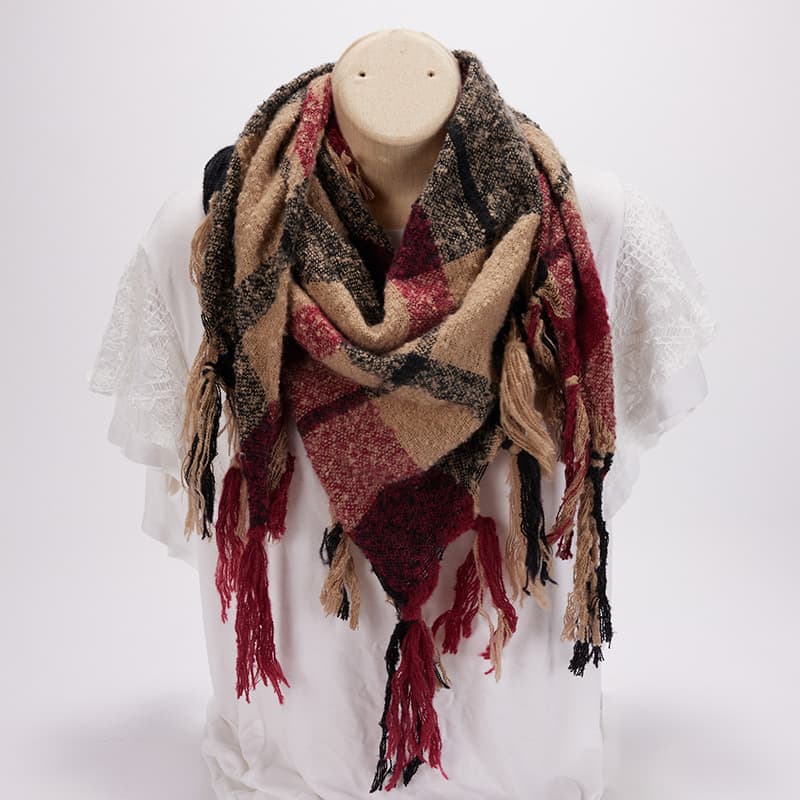 Black and deals brown blanket scarf