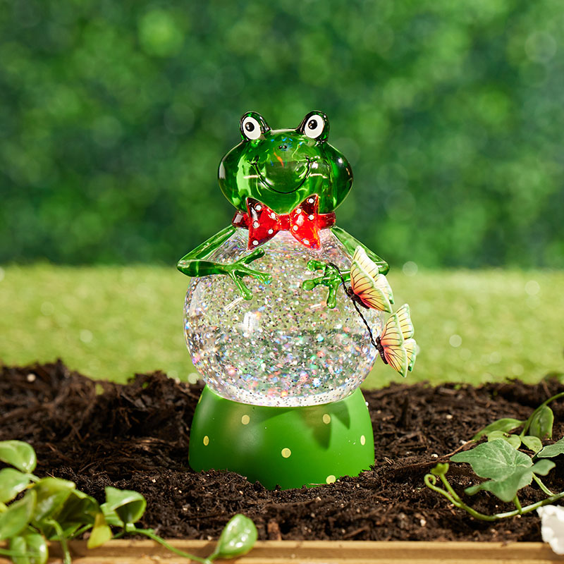 Frog Glitter Globe Cracker Barrel
