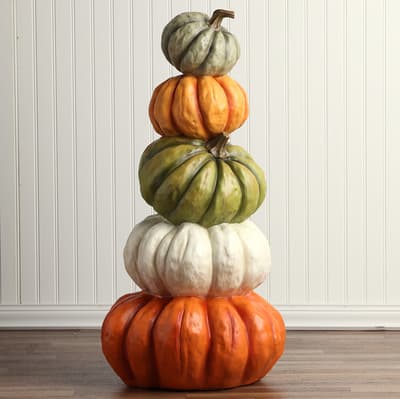 Harvest Stacked Pumpkins