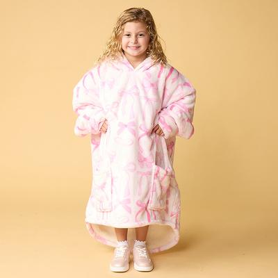 GJ TWEEN BOW COZY BLANKET HOODIE