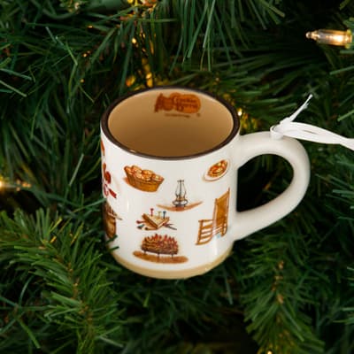 Cracker Barrel Mug Ornament