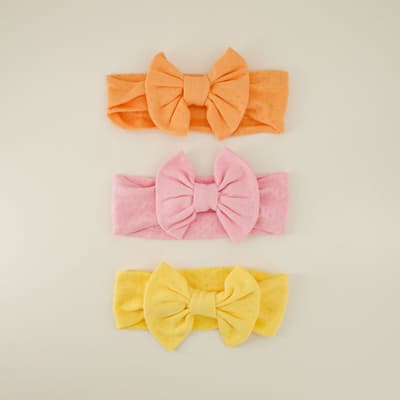 Infant Textured Knit Headband Set