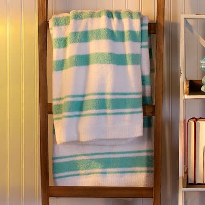 Stripe Pattern Knit Throw