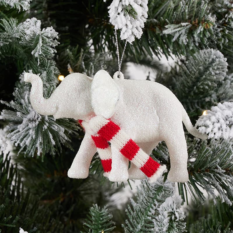 Elephant on sale christmas ornaments