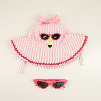 Flamingo Hat Sunnies Set