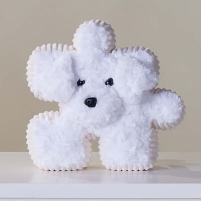 9" Luna Dog Pluzzles Plush