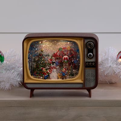 TV Glitter Globe