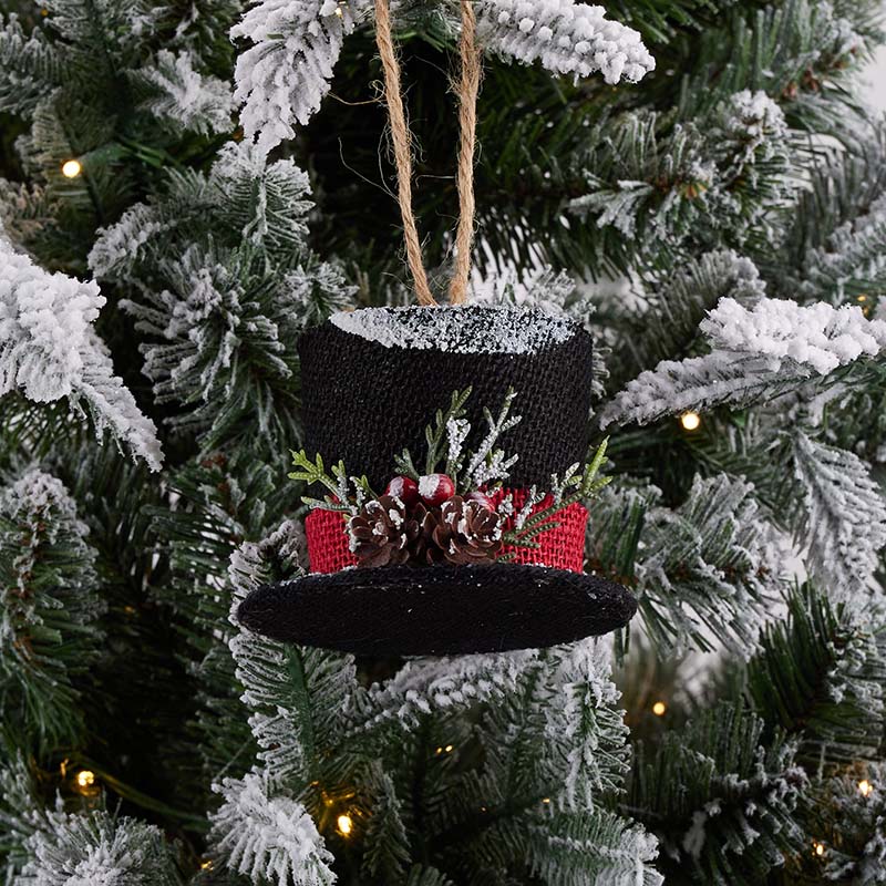 Black Top Hat Ornament Cracker Barrel